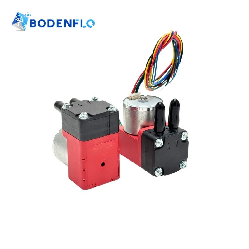 BD-05T033B brushless diaphragm pump side angle showcasing durable structure and compact design
