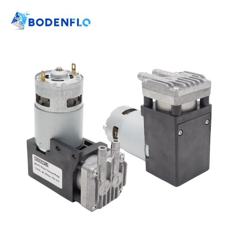 12V Mini Vacuum Piston Pump -85KPA 30L/Min BD-07V-M for Vacuum Pick and Place Robots