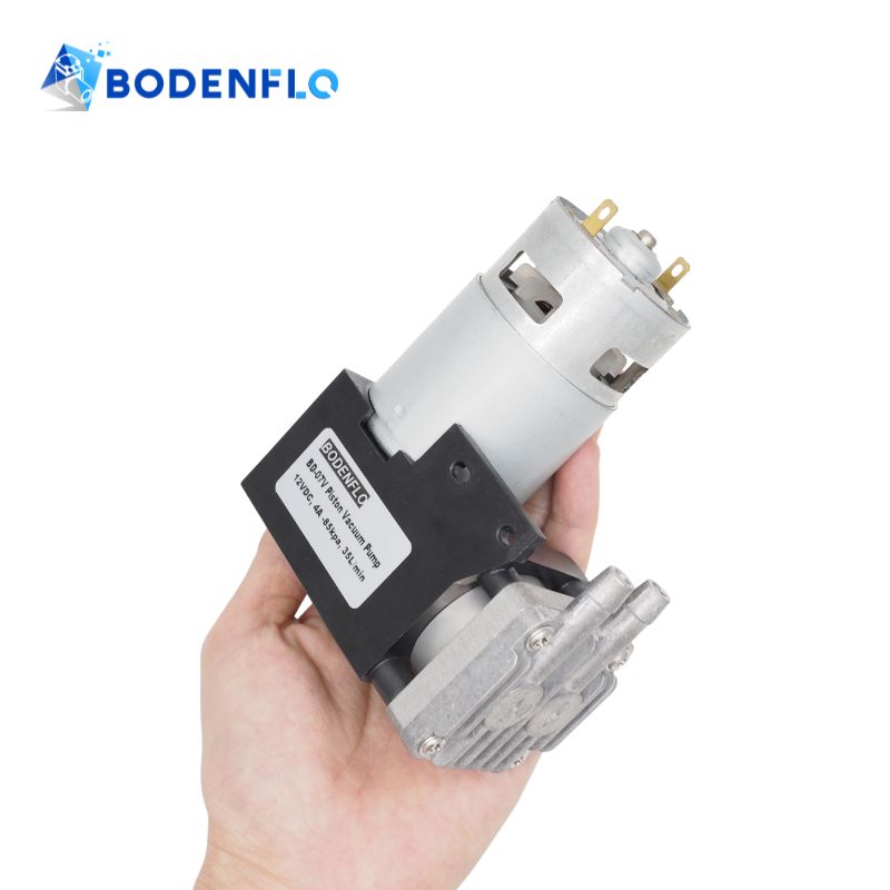 12V Mini Vacuum Piston Pump -85KPA 30L/Min BD-07V-M for Vacuum Pick and Place Robots