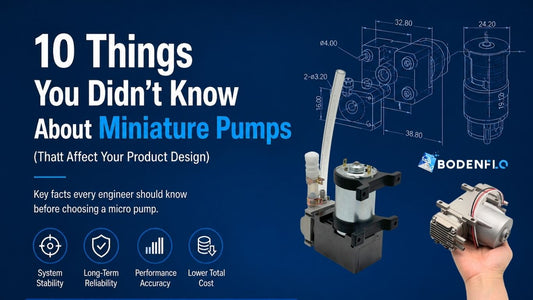 10 things you didn’t know about miniature pumps infographic micro pump selection guide OEM engineering design