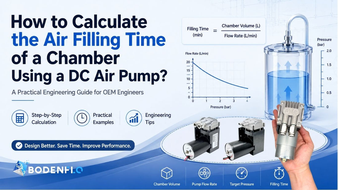 How to Calculate the Air Filling Time of a Chamber Using a DC Air Pump?