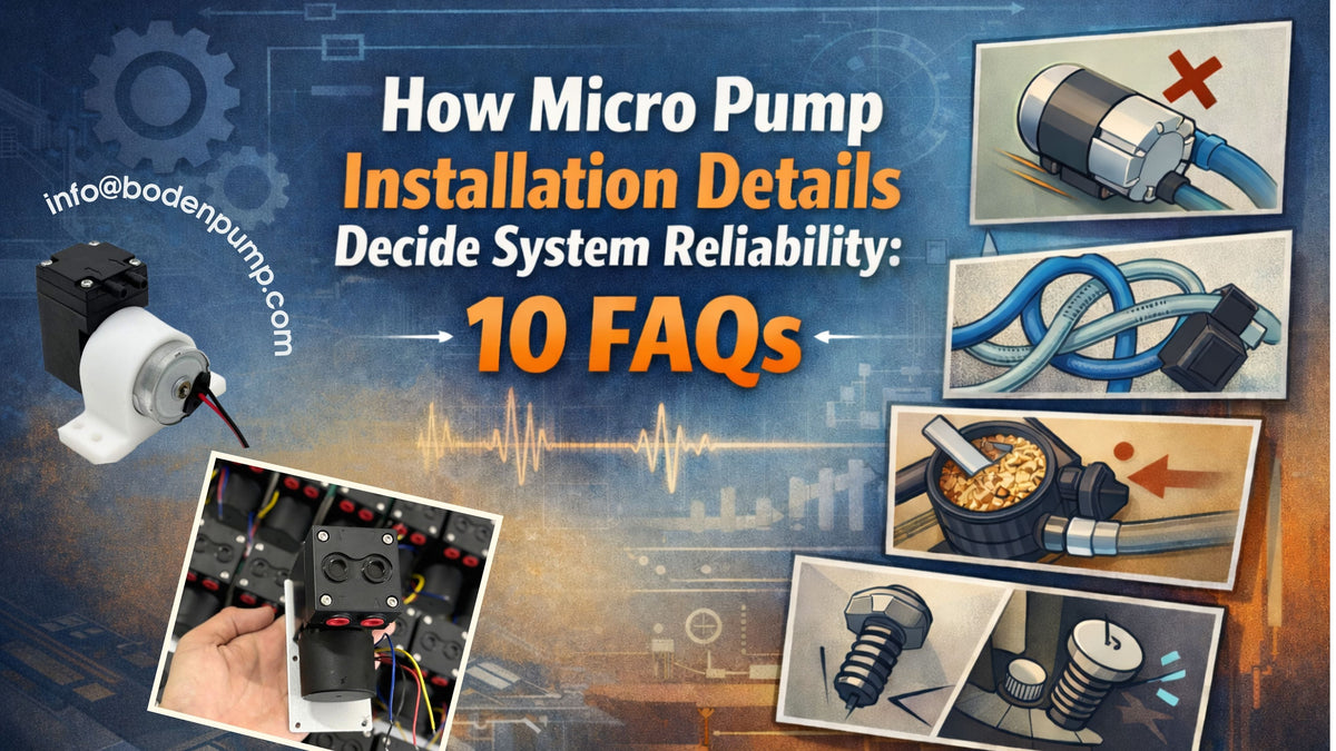 How Micro Pump Installation Details Decide System Reliability | 10 FAQs ...