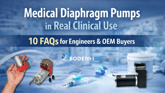 Medical diaphragm pumps used in real clinical applications, featuring BODENFLO miniature diaphragm pumps for medical devices, with 10 FAQs for engineers and OEM buyers.