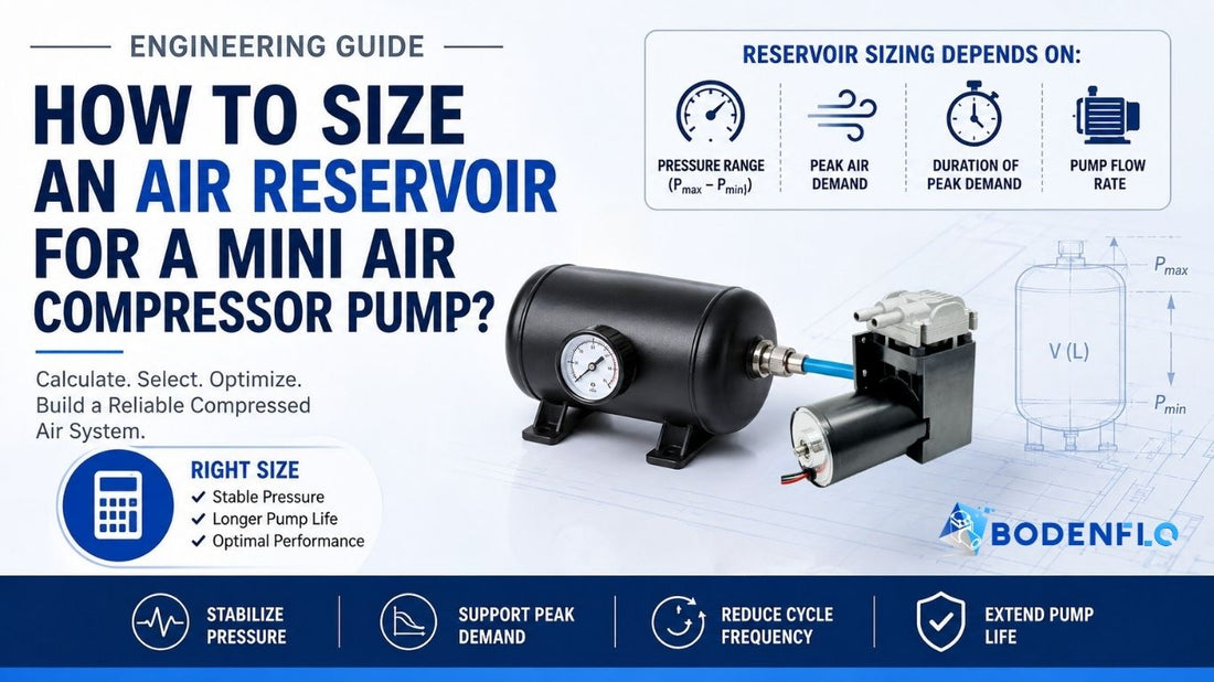 How to Size an Air Reservoir for a Mini Air Compressor Pump?