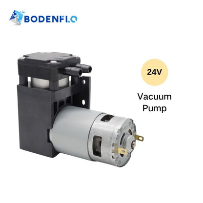 24V vacuum pump cover image, featuring BD-07V model with robust suction capabilities for industrial applications