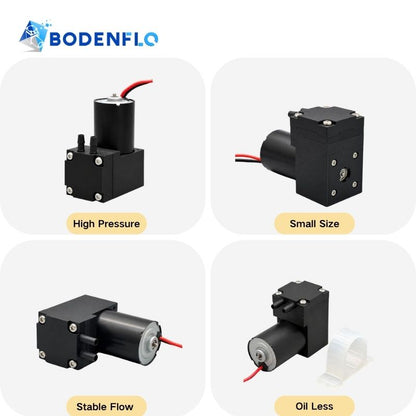 BD-03AB 24V air pump with high pressure stable flow compact size and oil-free operation
