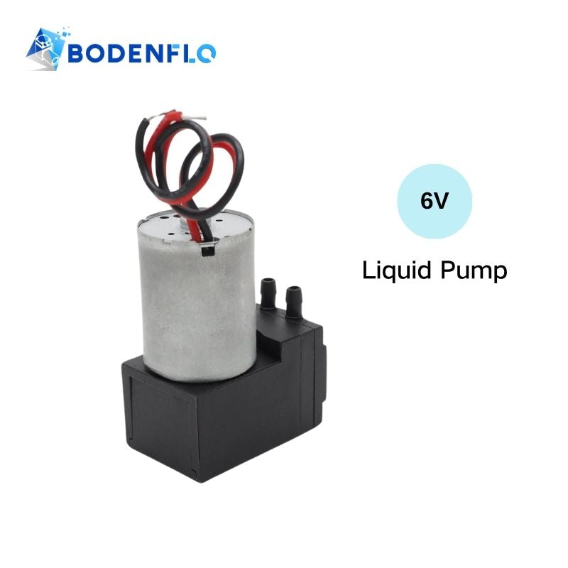 Compact 6V liquid pump, ideal for precise fluid handling, featuring a durable design by BODENFLO