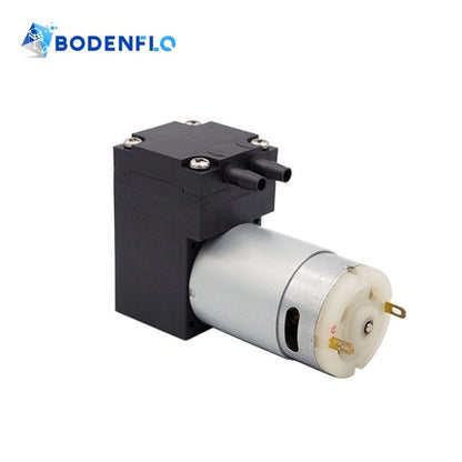 Different angle view of the BODENFLO BD-03W Micro Liquid Pump, showcasing its compact design.