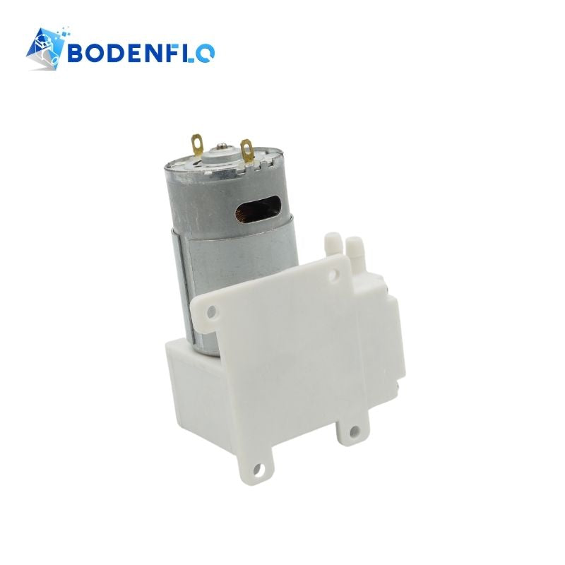 Side Angle View of BODENFLO 12V Micro Vacuum Pump