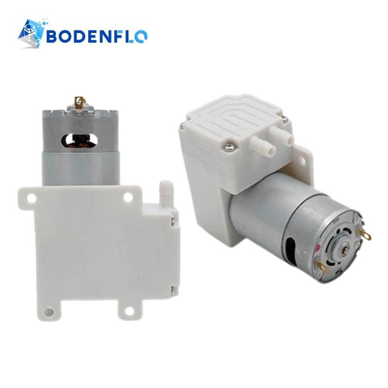 Side view of BD-04V vacuum pump showing its compact design and durable structure.