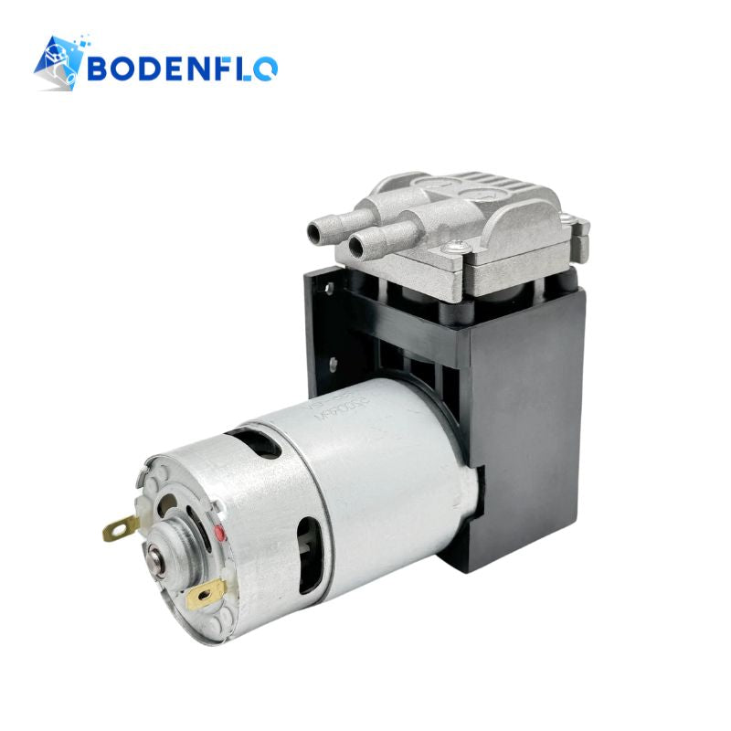 BD-07V-M mini vacuum pump, side view showcasing compact design and durable construction for versatile applications