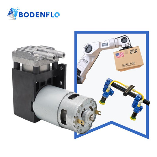 12V Mini Vacuum Piston Pump -85KPA 30L/Min BD-07V-M for Vacuum Pick and Place Robots