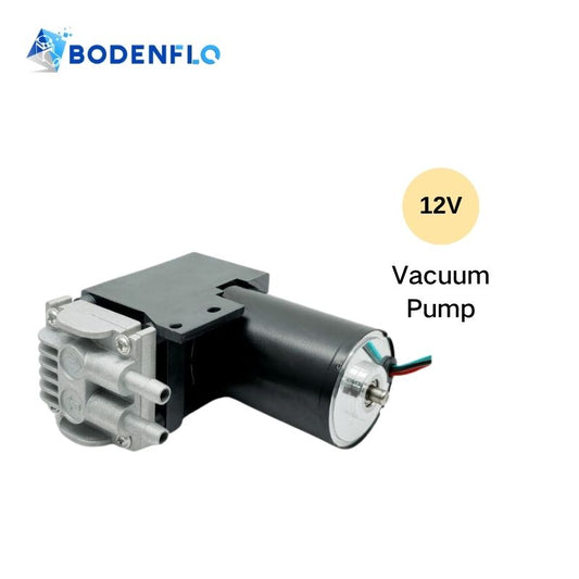 BD-07VB-M 12V mini vacuum pump with brushless motor, designed for high-performance vacuum applications in medical, industrial, and dental uses.