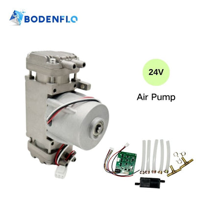 Compact BD-08AB-D 24V air pump for medical and industrial applications with high efficiency and reliability.