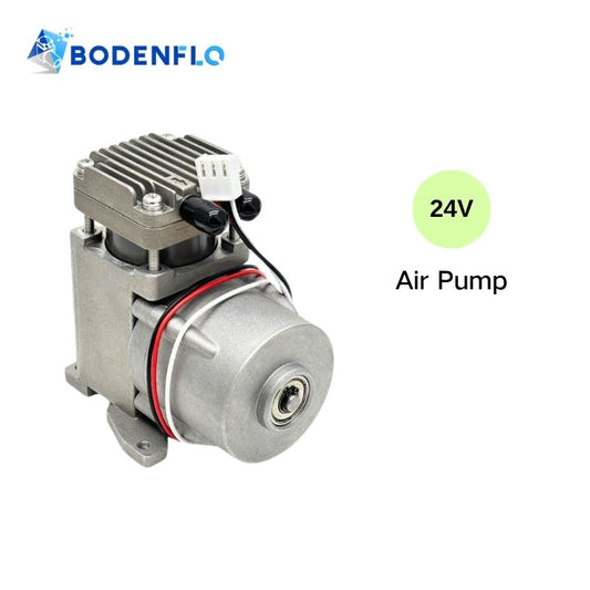 BD-08AB-S mini compressor featuring 24V brushless motor, compact design, and over 6 bar pressure for industrial pneumatic systems