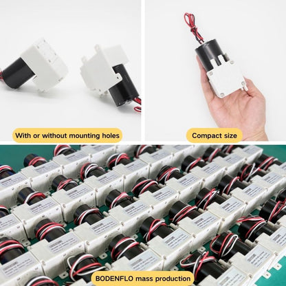 BODENFLO Micro Vacuum Pump Features: Compact Size, With/Without Mounting Holes, Mass Production