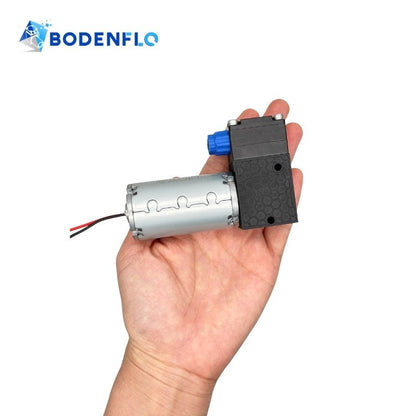 side angle view of BD-05TFD300W small suction pump micro diaphragm water pump for coding machines