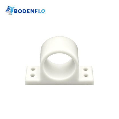 Front view of BD-S104 white silicone micro pump vibration isolator with mounting holes