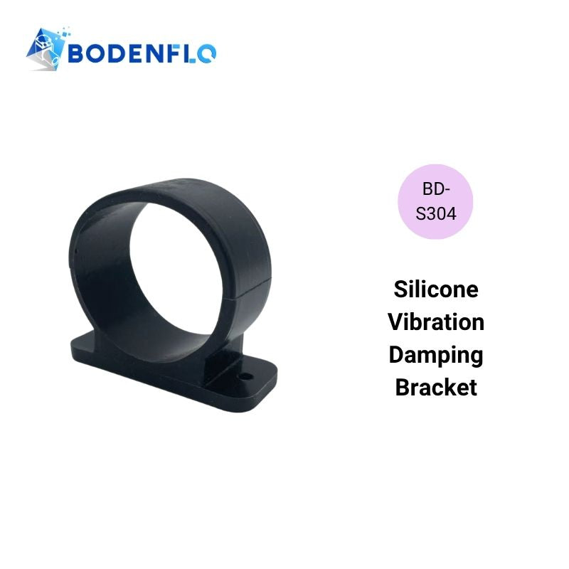 BD-S304 black silicone vibration damping bracket with 36mm inner diameter for BODENFLO BD-04 brushed micro pumps