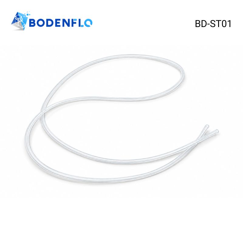 BD-ST01 transparent silicone tubing with 2mm ID and 4mm OD for compact miniature pump connections