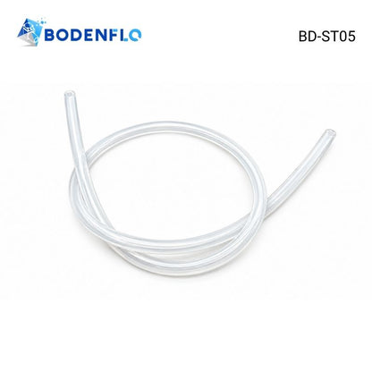 BODENFLO BD-ST05 transparent silicone hose with 6mm ID and 12mm OD, supplied in a 1m length