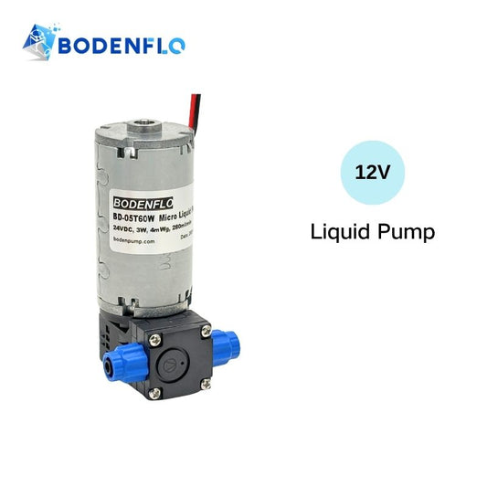 12V diaphragm liquid pump BD-05T60W micro liquid pump for low pulsation precision liquid transfer