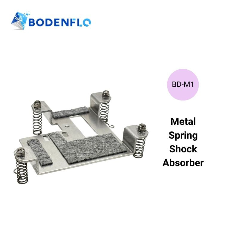 BODENFLO BD-M1 metal spring anti-vibration pump mount with aluminum alloy base, stainless steel springs and felt pads for BD-07 series pumps
