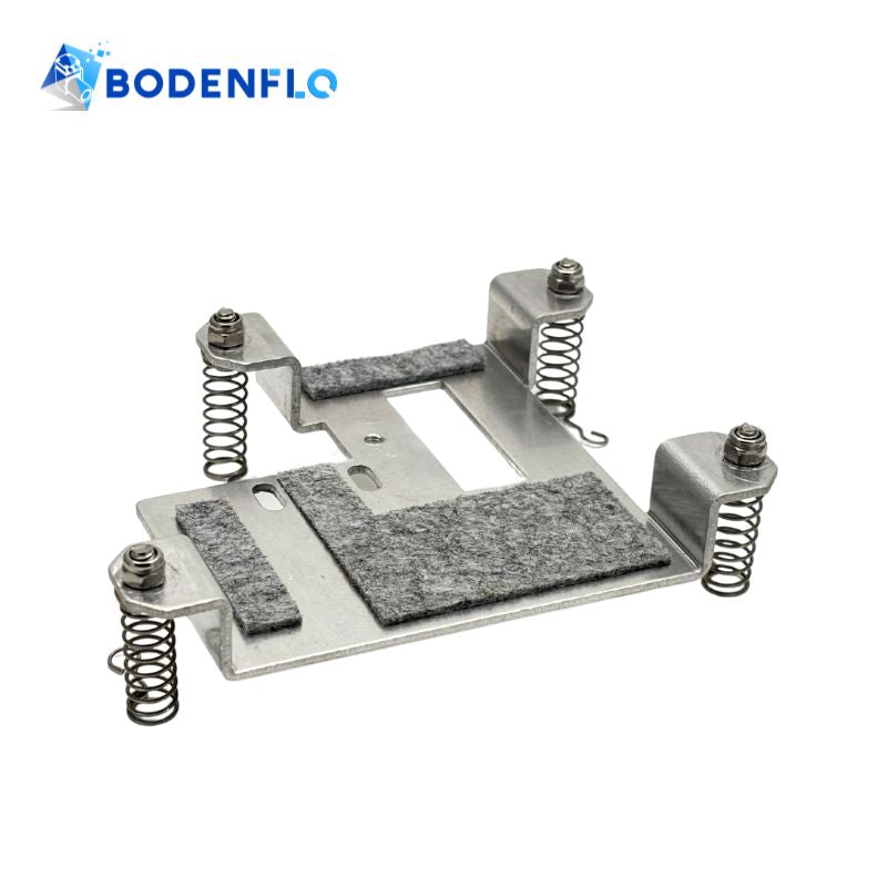 BD-M1 metal spring shock absorber with four stainless steel springs, aluminum alloy mounting plate and felt vibration damping pads
