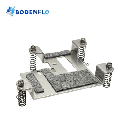 BD-M1 metal spring shock absorber with four stainless steel springs, aluminum alloy mounting plate and felt vibration damping pads