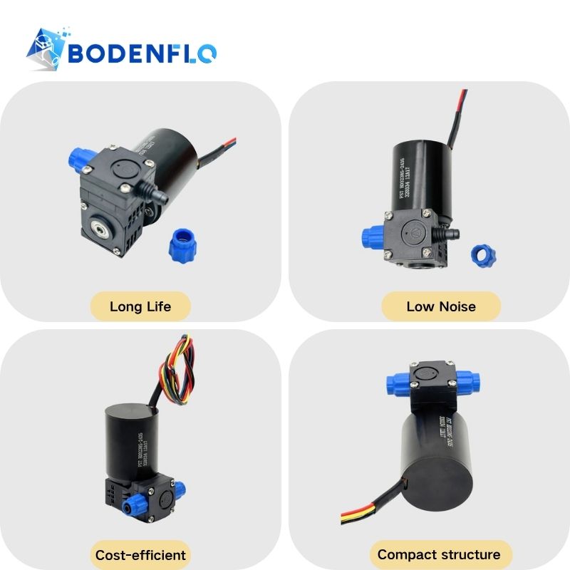 Micro fluid pump feature grid long life low noise cost efficient compact structure diaphragm liquid pump BD-05T60WB