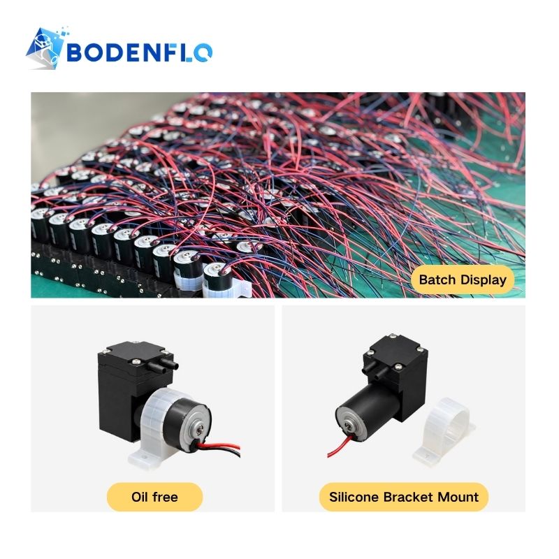 12V Vacuum Pump -70kPa Low Noise 3–6L Mini Diaphragm Air Pump BD-03VB BODENFLO